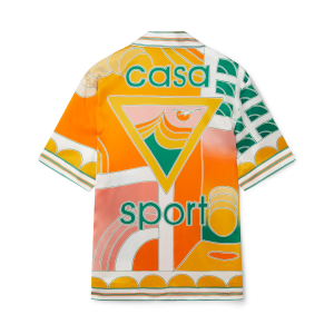 Summer Court Short Sleeve Silk Shirt