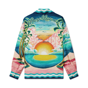 Danse De La Mer Long Sleeve Silk Shirt