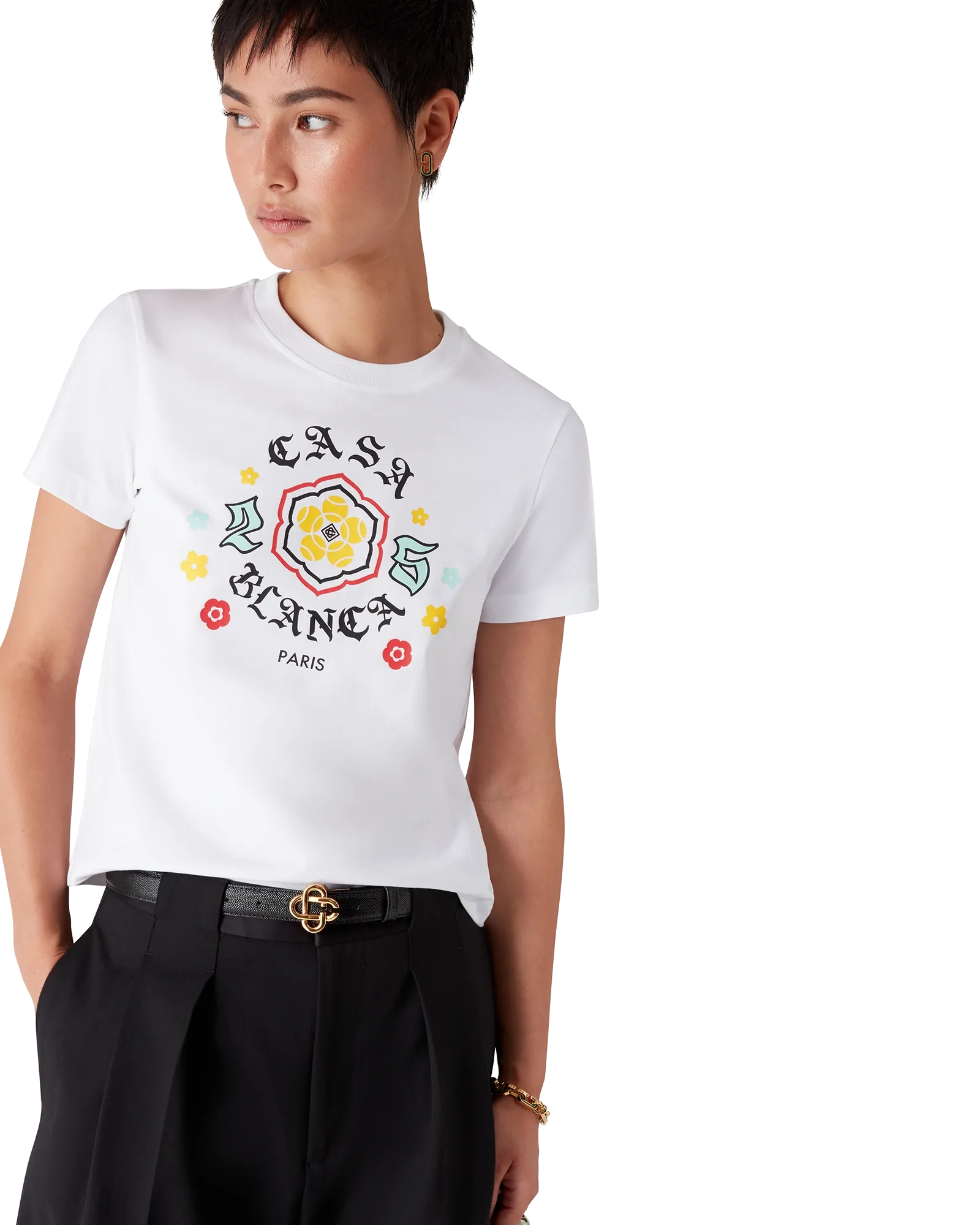 Emblem Fitted Short Sleeve T-Shirt - Image 2