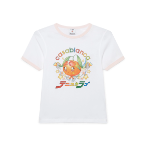 Orange Mascot Ringer Short Sleeve T-Shirt