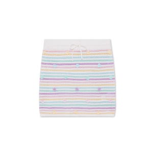 Flower Stripe Cotton Crochet Skirt