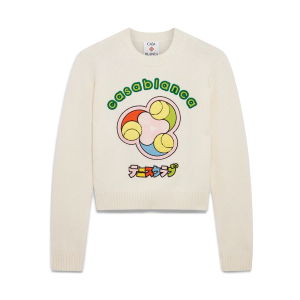 Tennis Ball Merino Knit Crew Neck