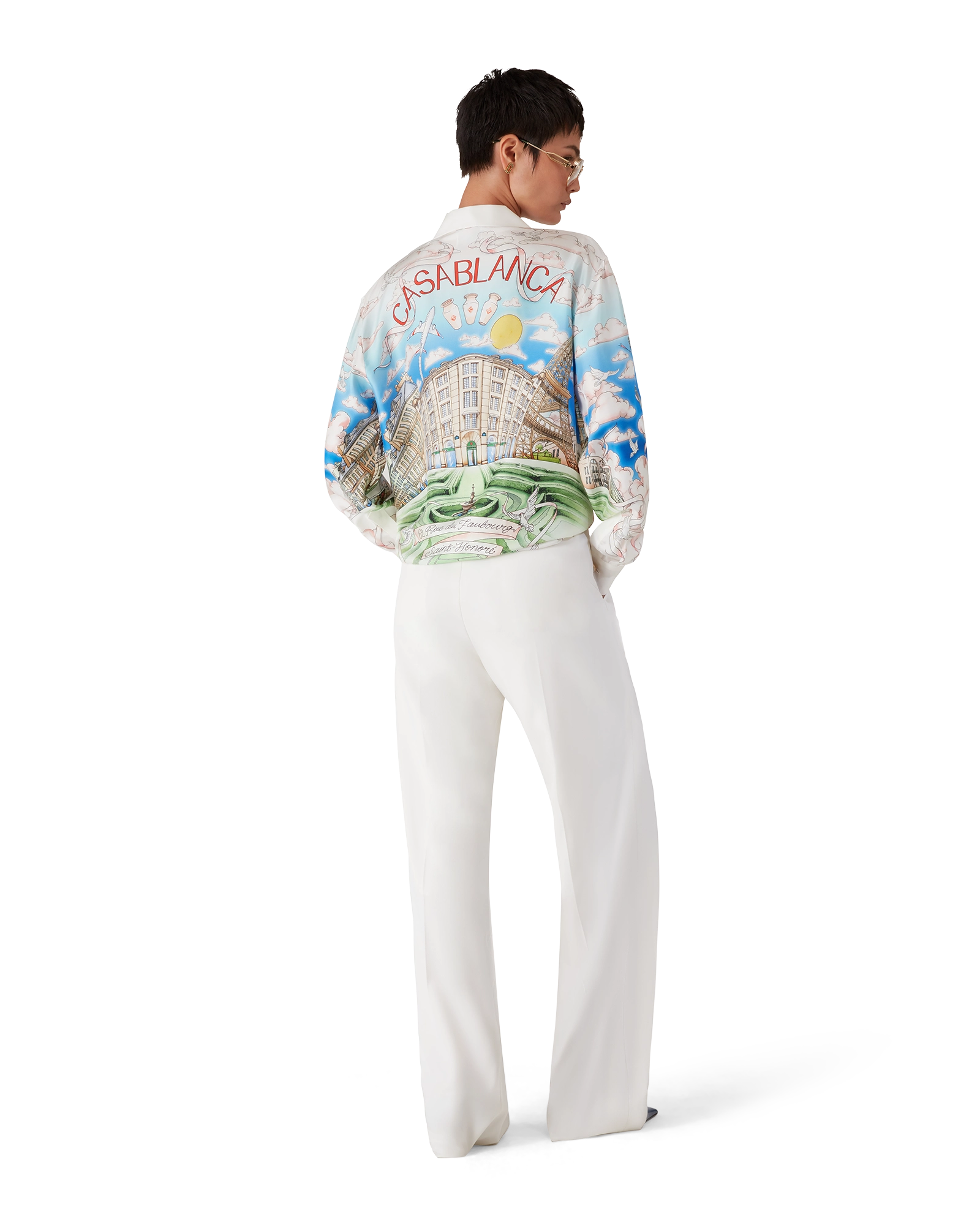 Paris Store Classic Long Sleeve Silk Shirt - Image 3