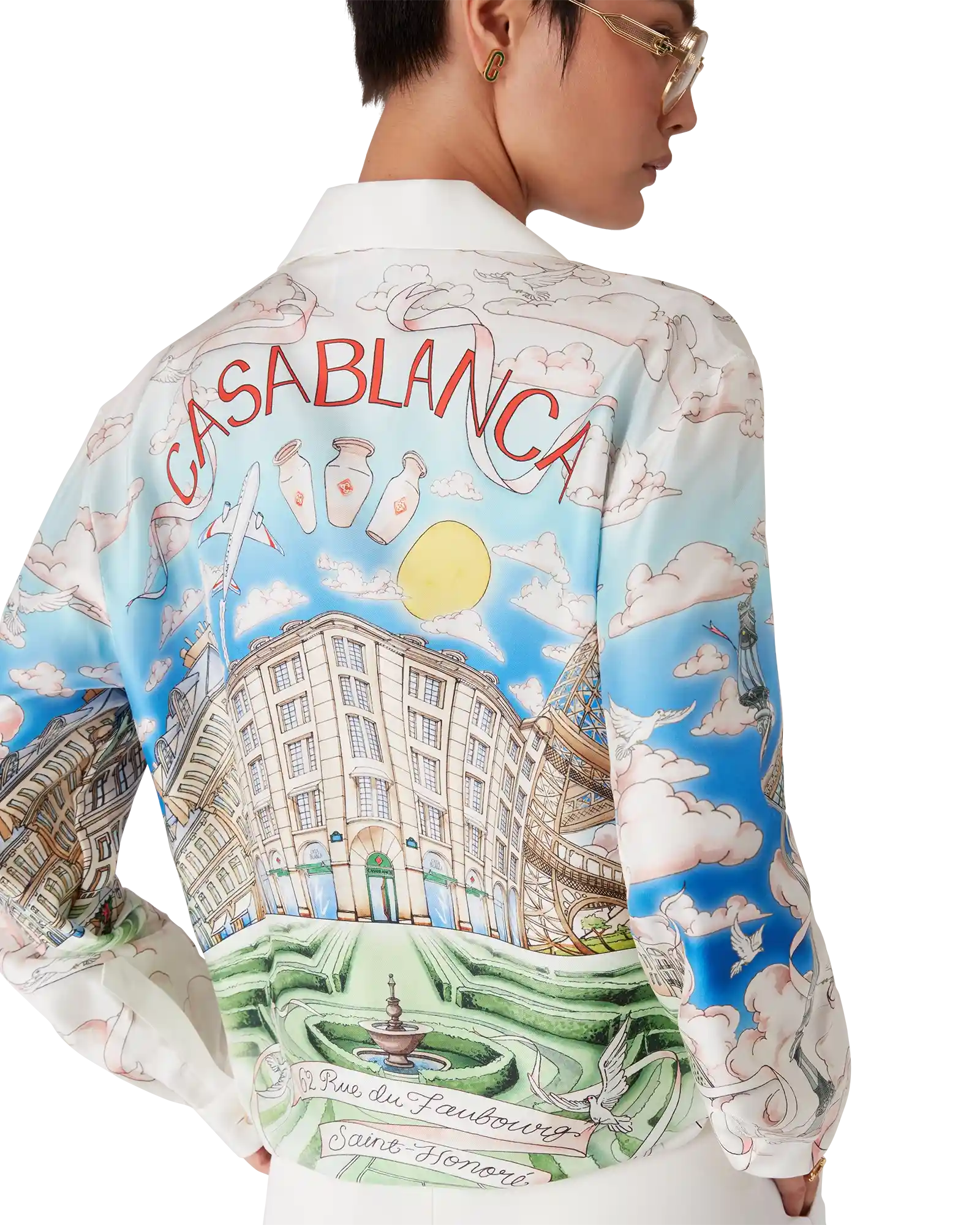 Paris Store Classic Long Sleeve Silk Shirt - Image 5