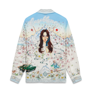 L'Hiver Fleuri Long Sleeve Silk Twill Shirt