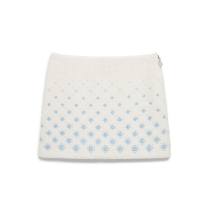 Embroidered Gradient Monogram Fleece Mini Skirt