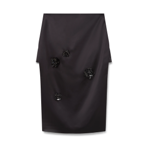 Duchesse Satin Midi Skirt