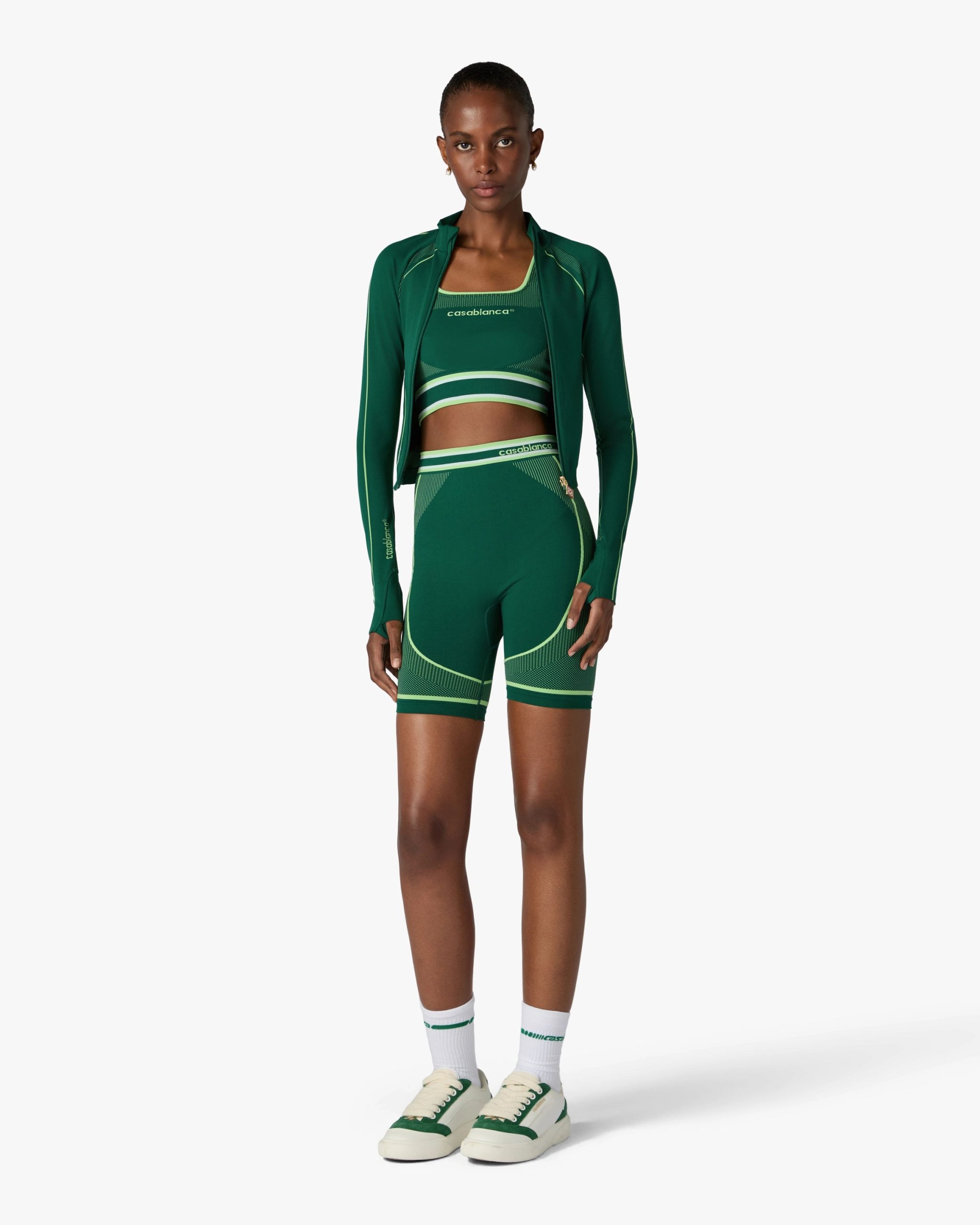 Green Seamless Shorts - Image 2