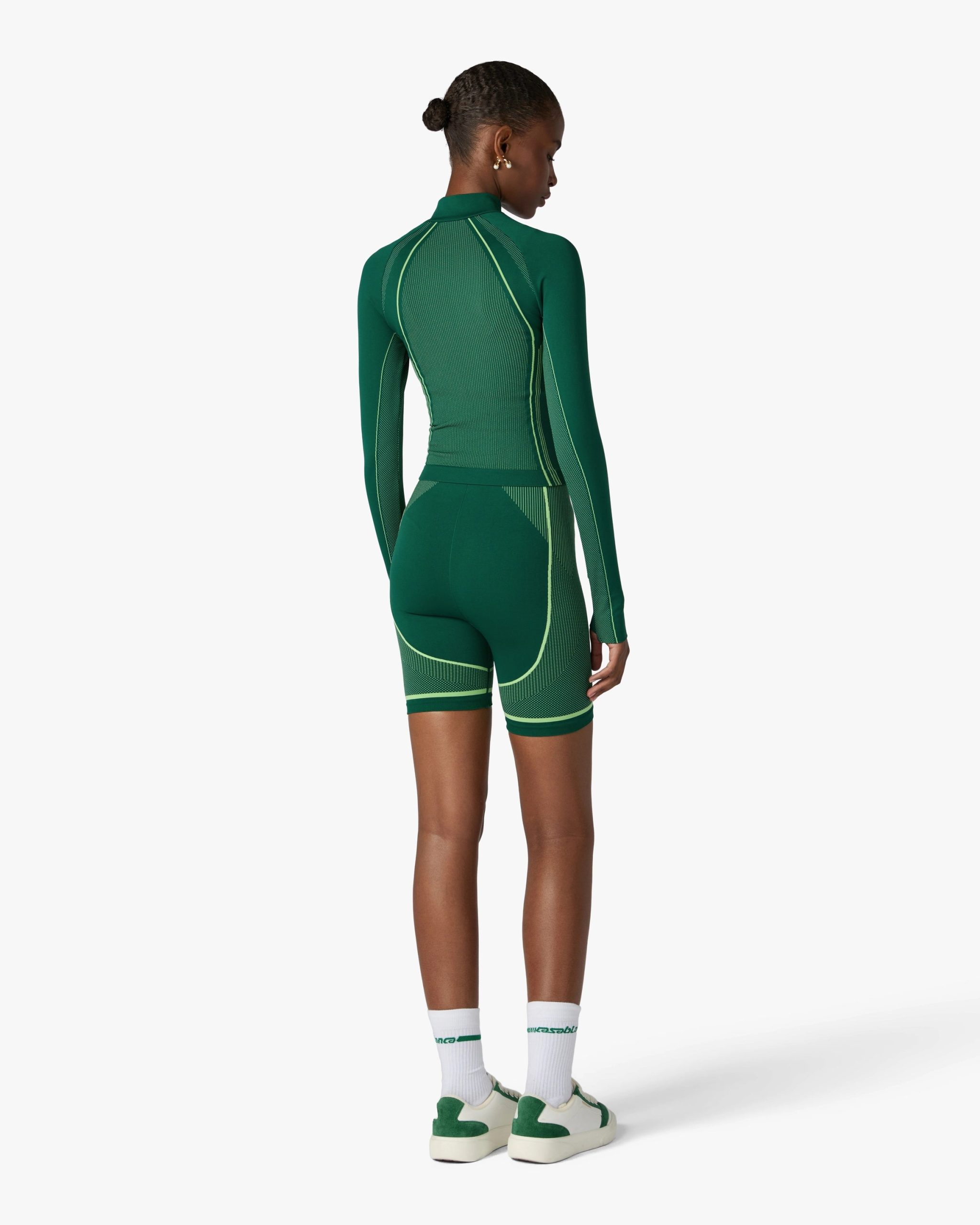 Green Seamless Shorts - Image 3