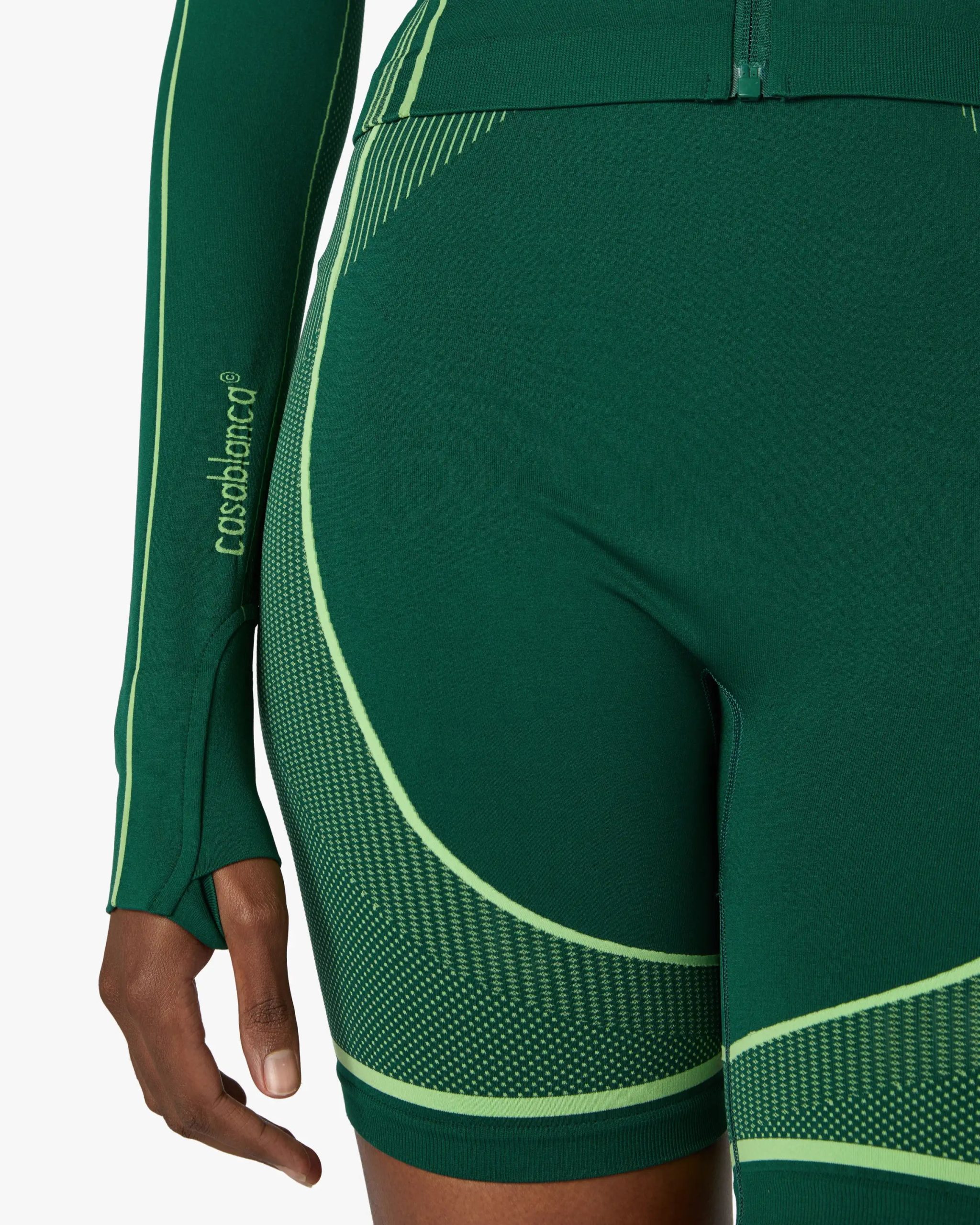 Green Seamless Zip-Up Jacket - Image 5