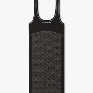 Grey Seamless Monogram Mini Dress