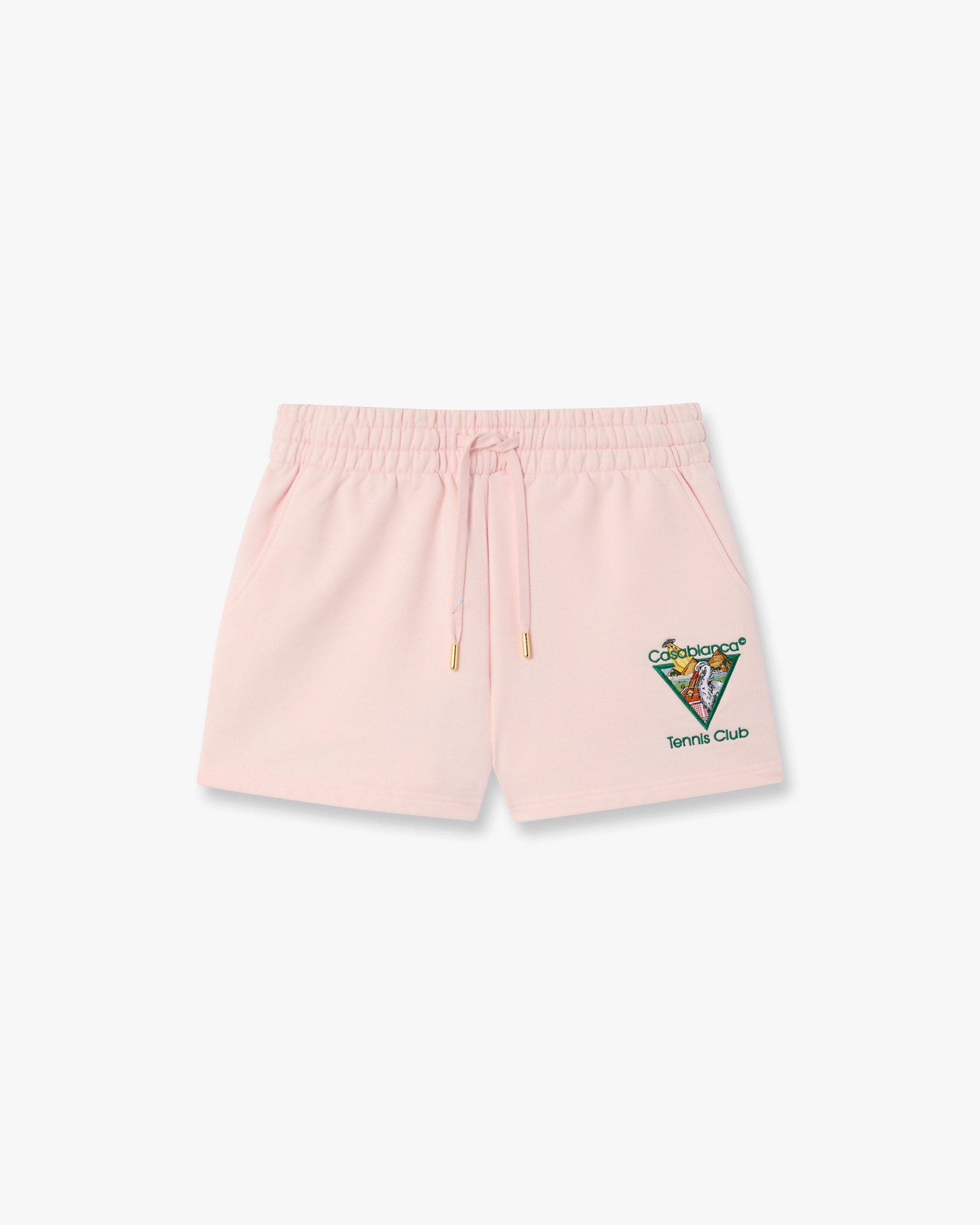 Pink Tennis Club Icon Pyramid Abduction Embroidered Sweatshorts