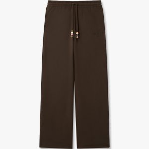Dark Brown Wide Leg Sweatpants