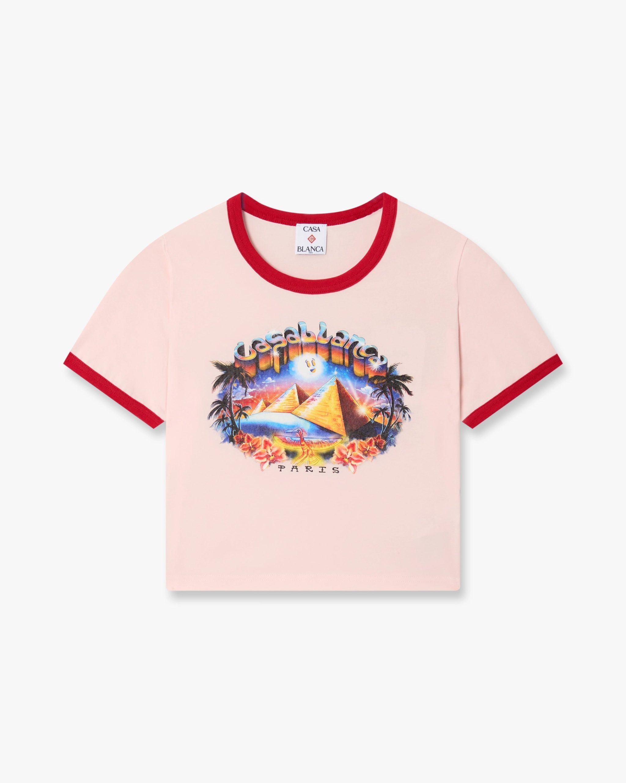 Pink Pyramid Tourism Cropped Baby Short Sleeve T-Shirt