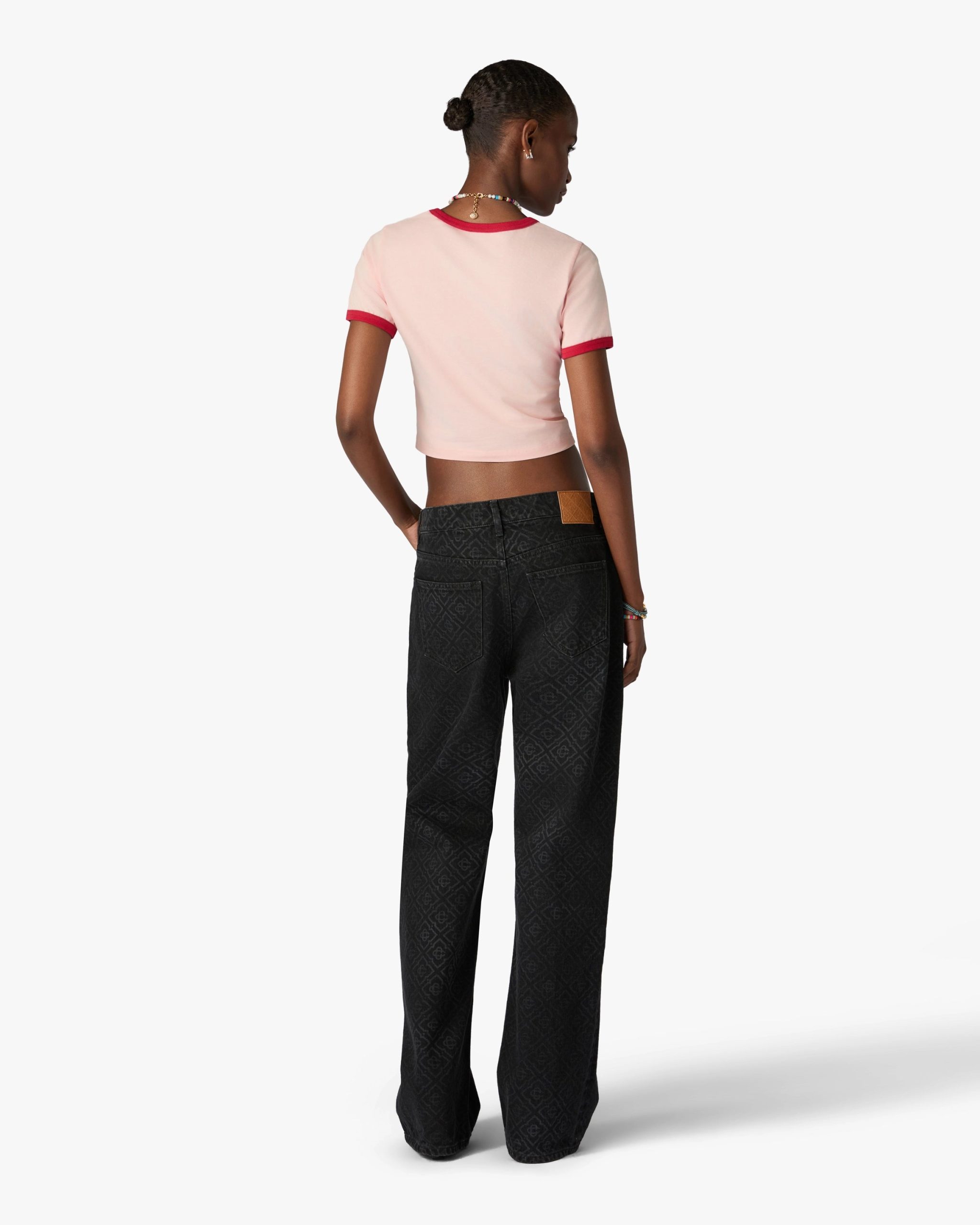 Pink Pyramid Tourism Cropped Baby Short Sleeve T-Shirt - Image 3