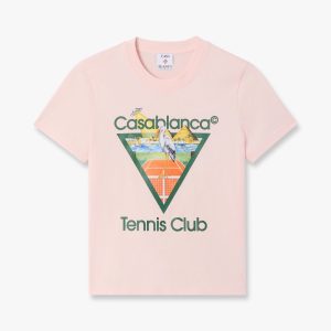 Pink Tennis Club Icon Pyramid Abduction Fitted Short Sleeve T-Shirt