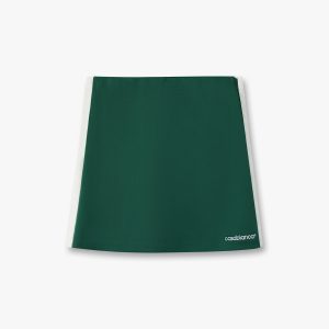 Green Scuba Mini Skirt