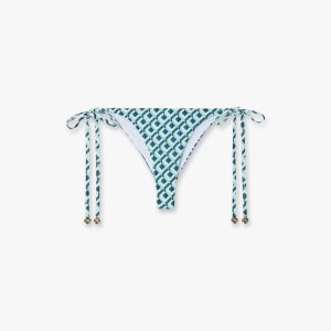 Green Cubist CC Monogram String Beaded Bikini Bottom