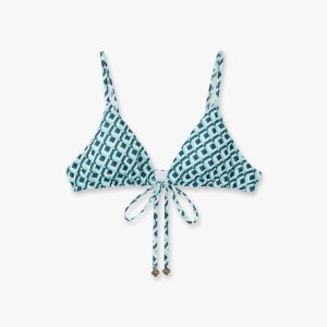 Green Cubist CC Monogram String Bikini Top