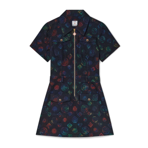 Heatmap Monogram Denim Dress