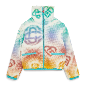 Halftone Monogram Fleece Jacket