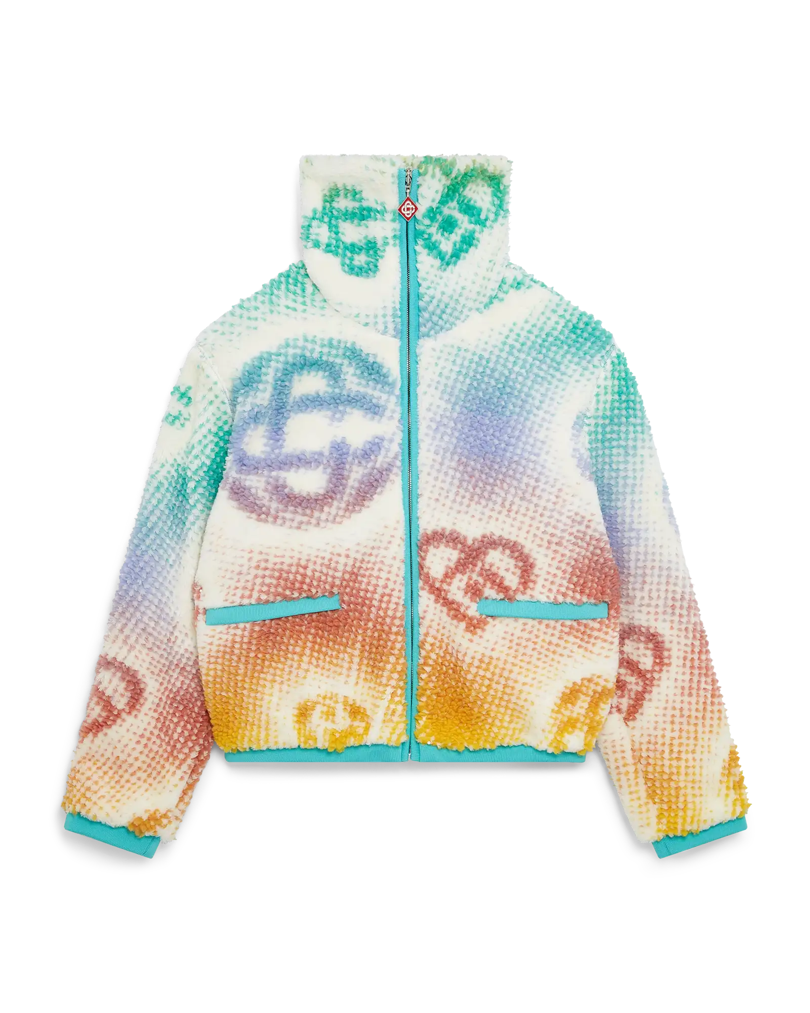 Halftone Monogram Fleece Jacket