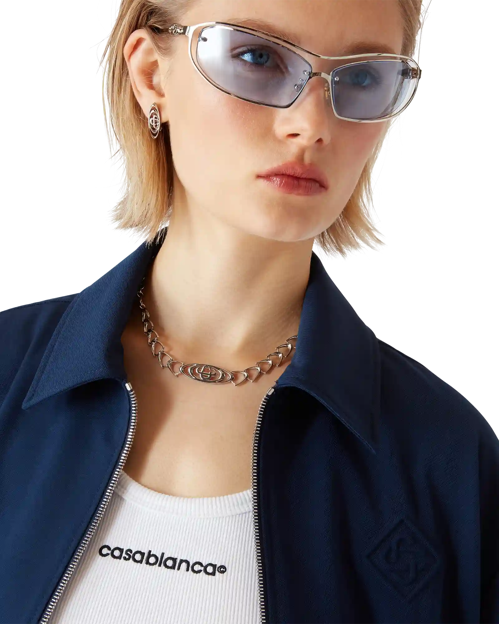 Navy Wool Suit Jacket - Image 5