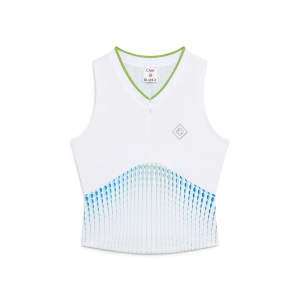 Tennis Printed Racer Top