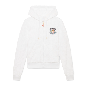 Waves Monogram Towelling Zip-Up Hooded Sweatshirt