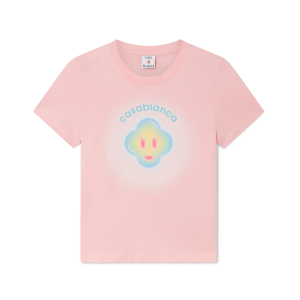 Airbrush Smiley Fitted Short Sleeve T-Shirt