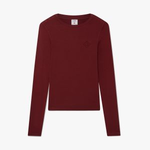 Burgundy Long Sleeve T-Shirt