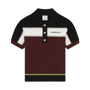 Striped Short Sleeve Polo Shirt