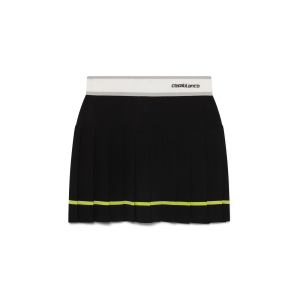 Striped Pleated Skirt