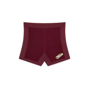 Burgundy Jacquard Shorts