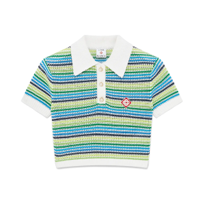Stripe Short Sleeve Polo Shirt