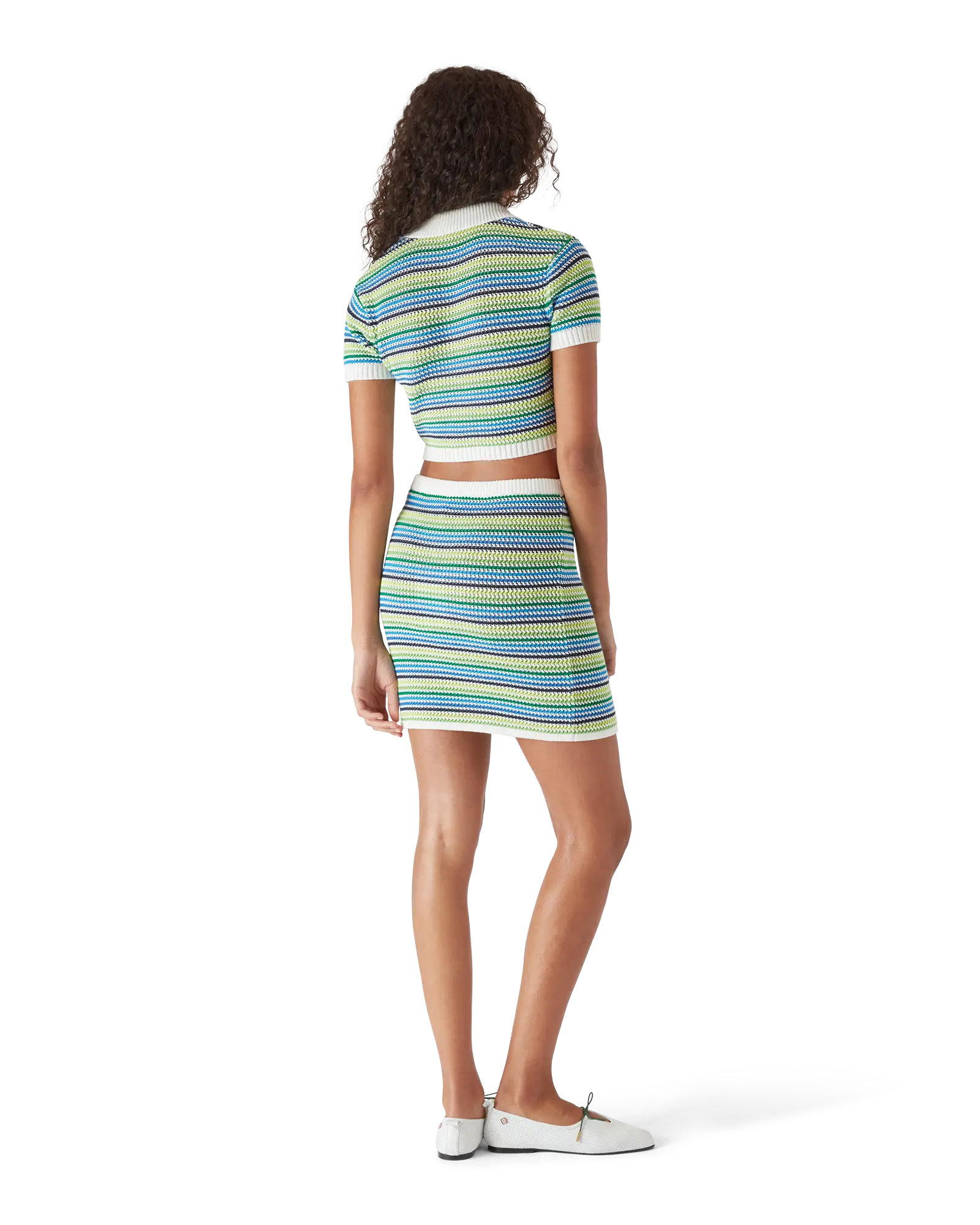 Stripe Short Sleeve Polo Shirt - Image 3