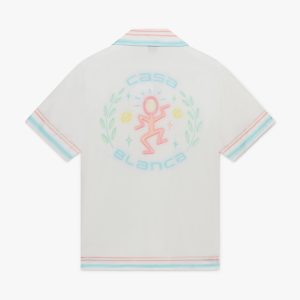 Dance Joy Short Sleeve Silk Shirt