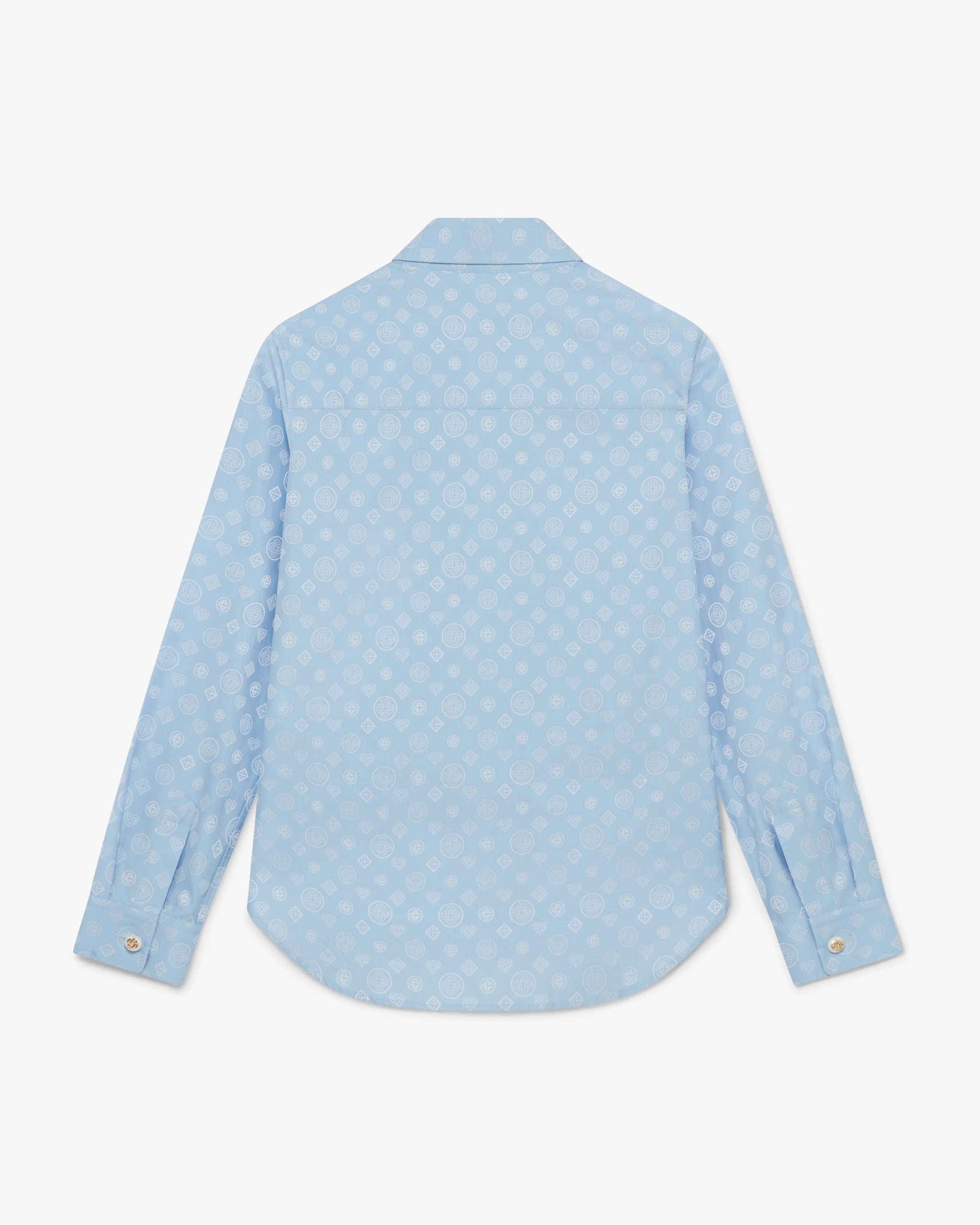 Blue Monogram Short Sleeve Shirt - Image 2