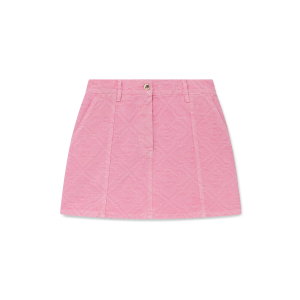 Monogram Denim Skirt