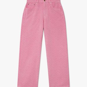 Pink Monogram Denim Jeans