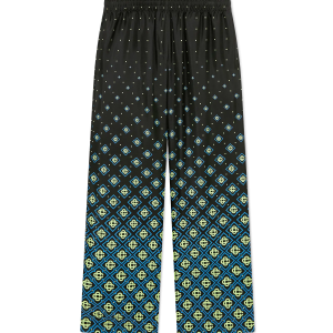 Degrade Monogram Silk Trousers