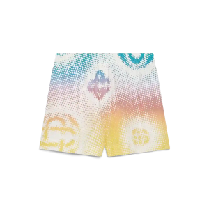 Halftone Logo Silk Shorts