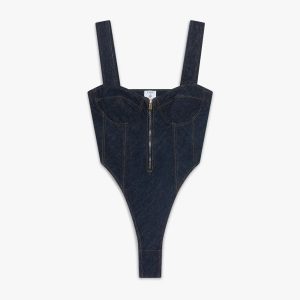 Indigo Denim Bodysuit