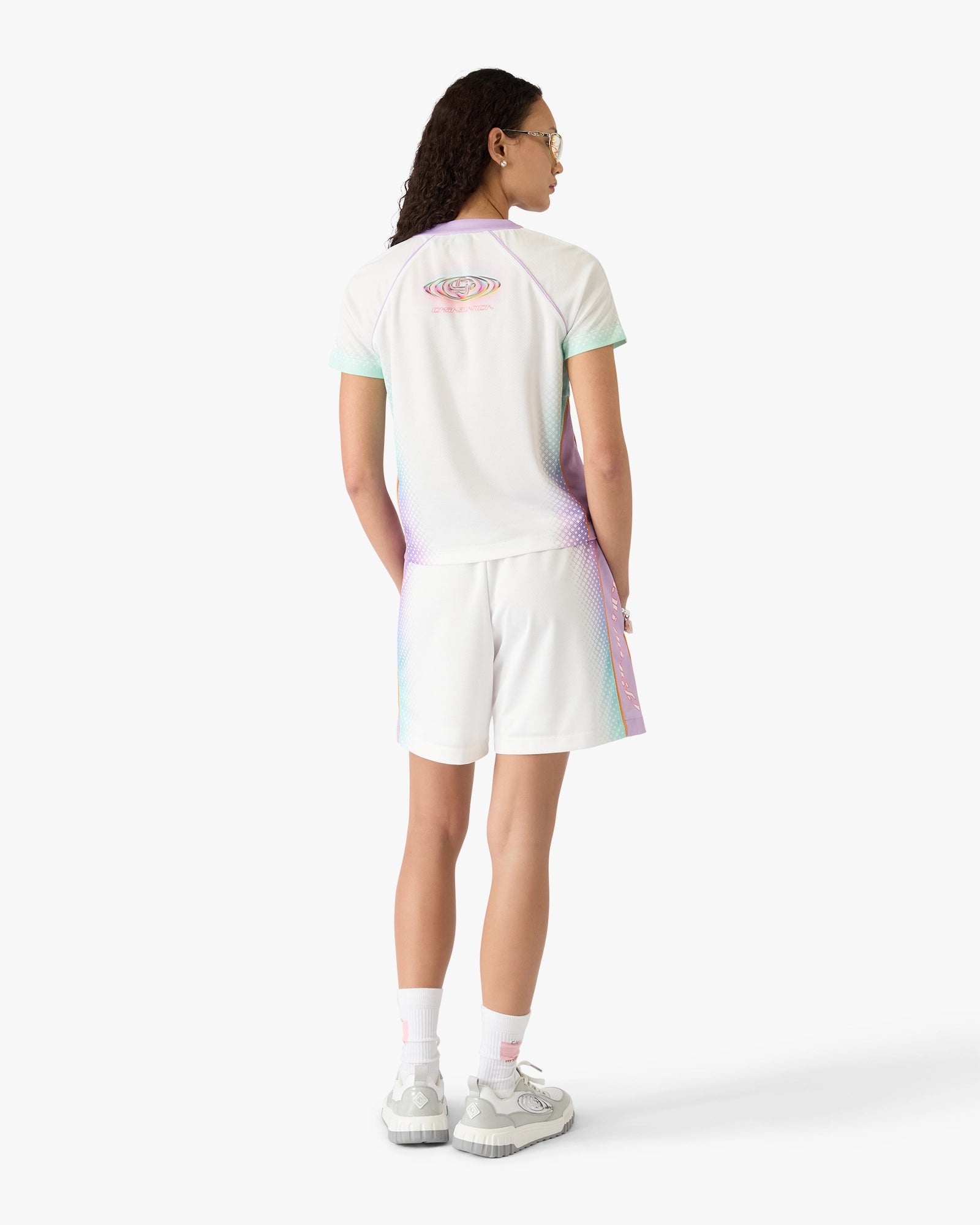 Glass Gradient Short Sleeve Football Mesh Shirt - Image 3