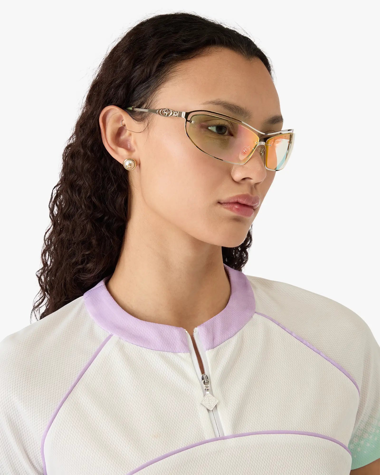 Glass Gradient Short Sleeve Football Mesh Shirt - Image 5