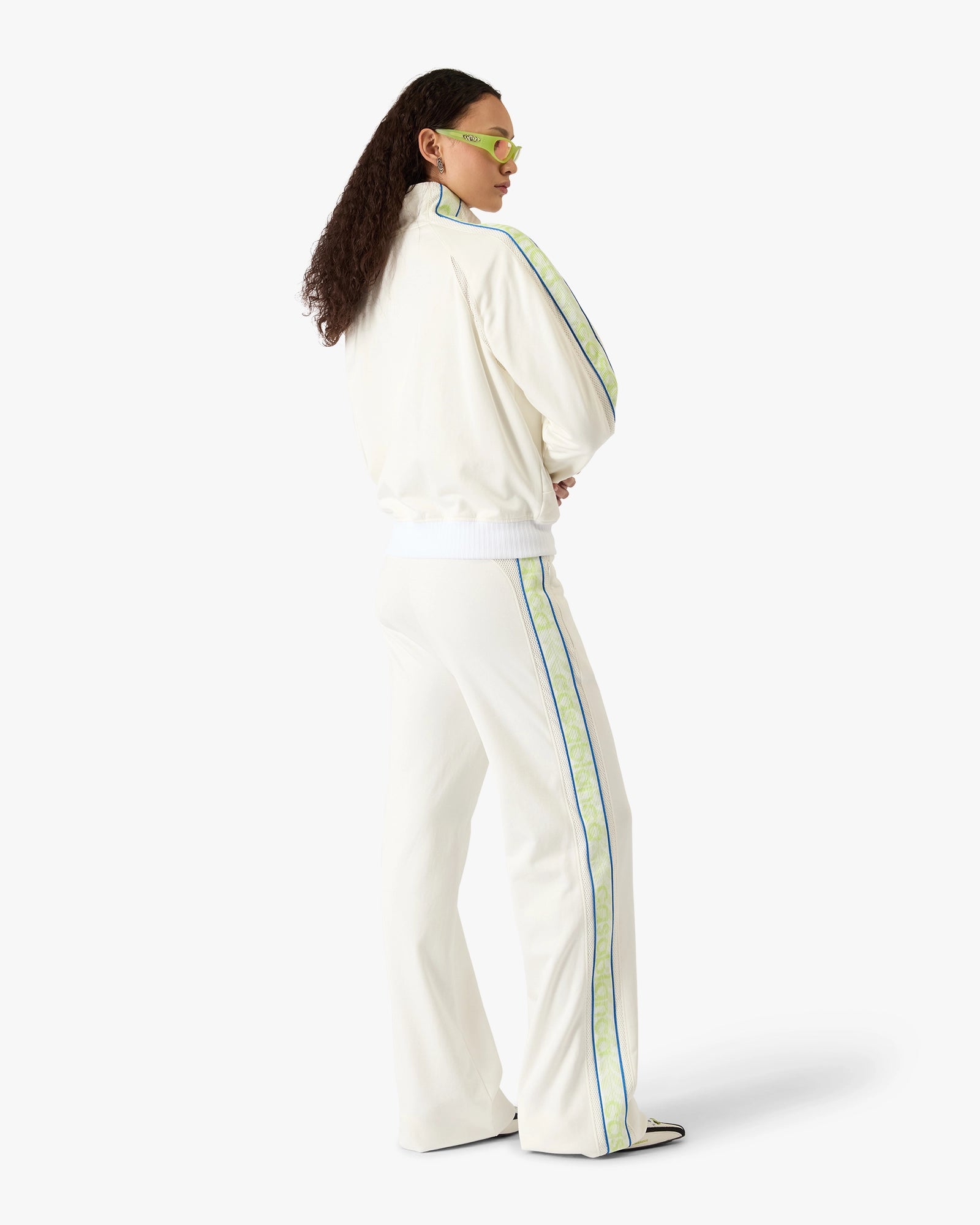 White Laurel Track Zip Jacket - Image 3