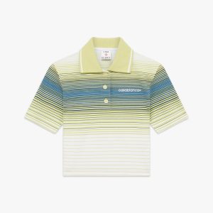 Bourgeois Striped Short Sleeve Polo Shirt