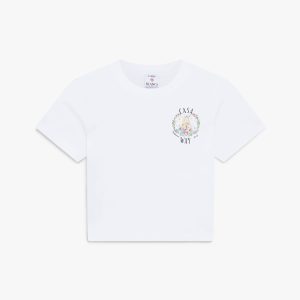 White Casa Way Baby Short Sleeve T-Shirt