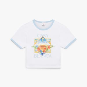 Tennis Landscape Ringer Baby Short Sleeve T-Shirt