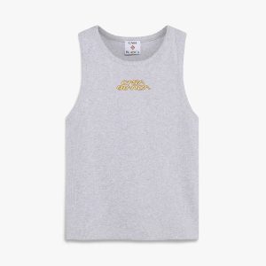 Grey Marle Ribbed Tank Top
